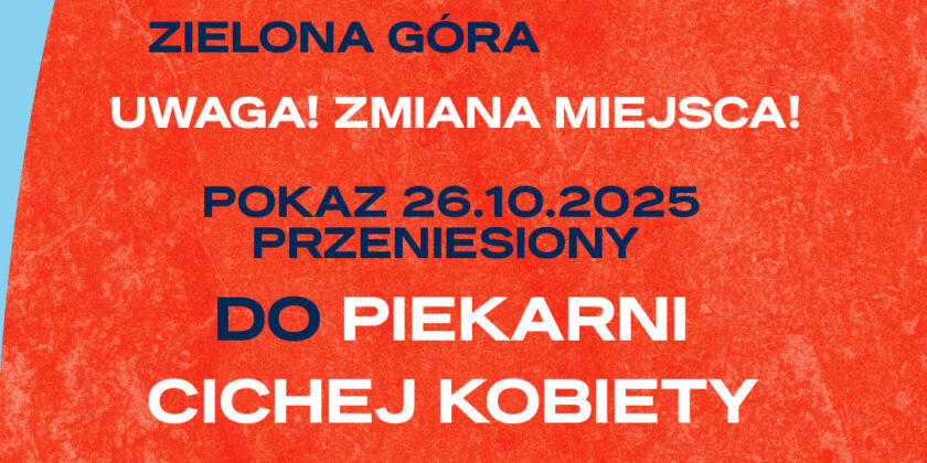 Uwaga! Zmiana miejsca seansu filmu „Palestyna, której nie było”.
